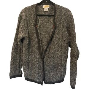 Vintage Millar Pure Wool Cardigan Sweater Made in Ireland Size Medium